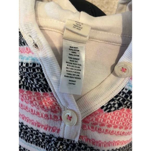 Tucker + Tate Girls’ Cotton Striped Poncho - Size 12-24 Months - Picture 6 of 7